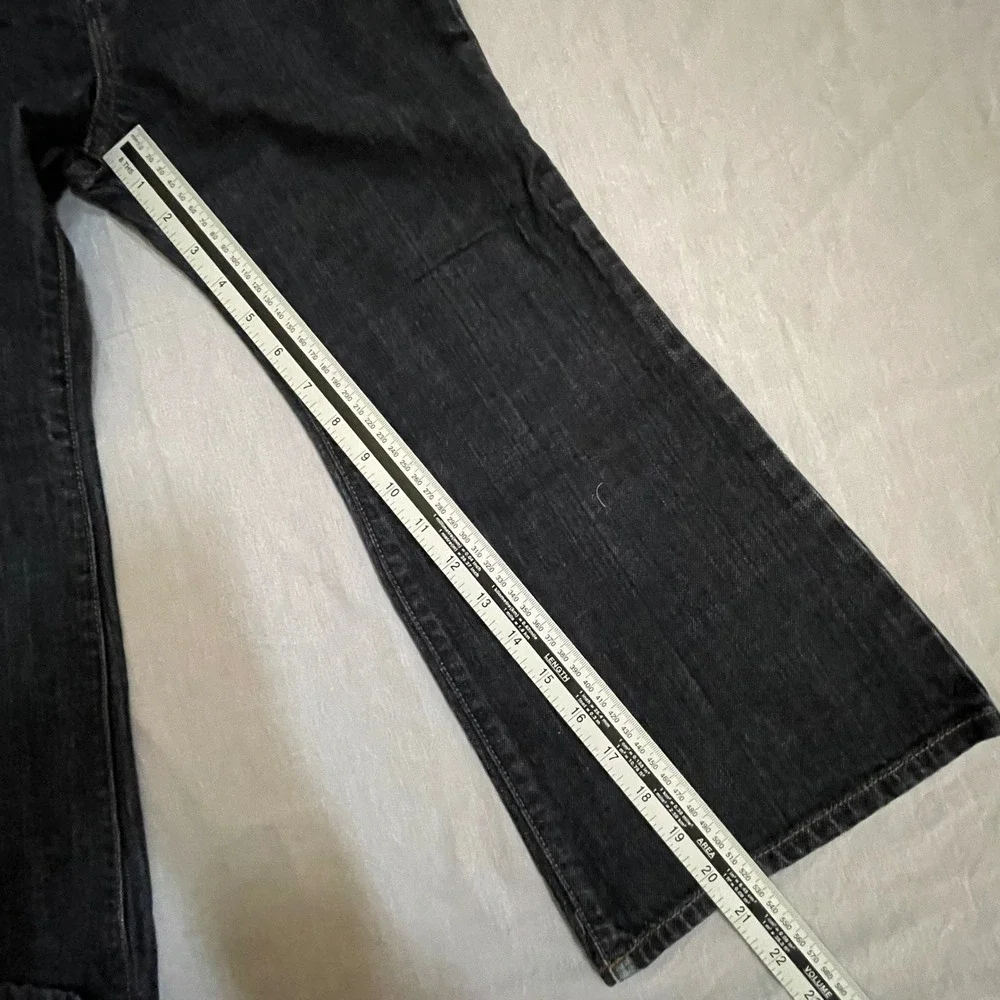 Gap Kids Girls Cropped Flare Jeans Size 7 Plus Dark Wash